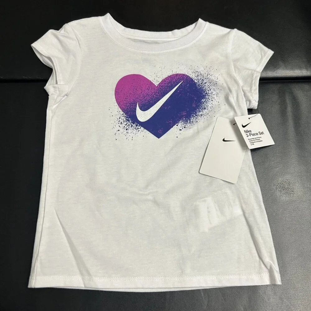 NWT Nike Glitter Athletic Set Girls Size 6 - Picture 2 of 4